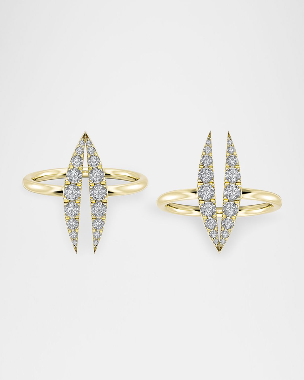 KAMAL Lotus Bloom Trio Rings, Set of 3