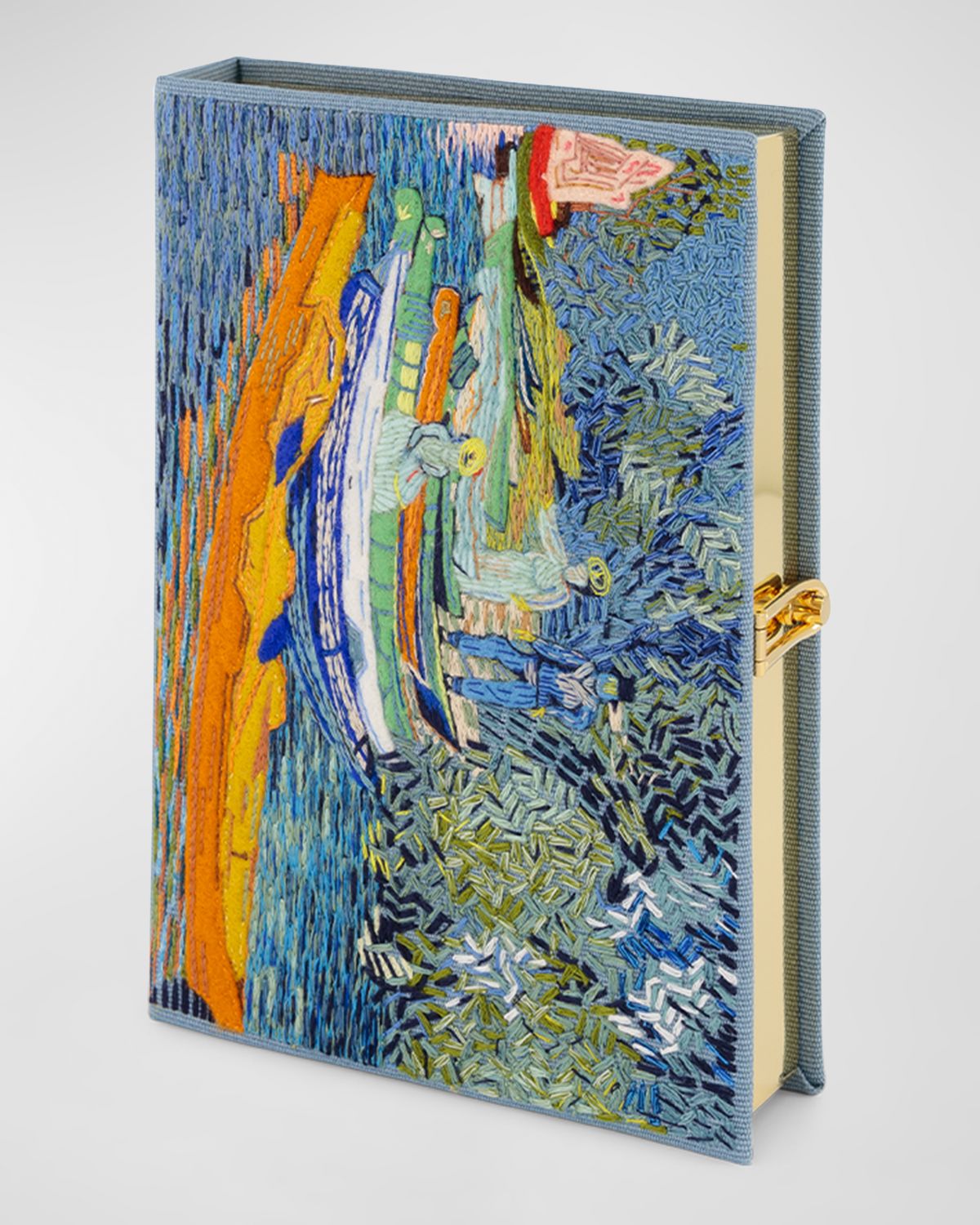 Olympia Le-Tan Van Gogh Bank of Oise Book Clutch Bag