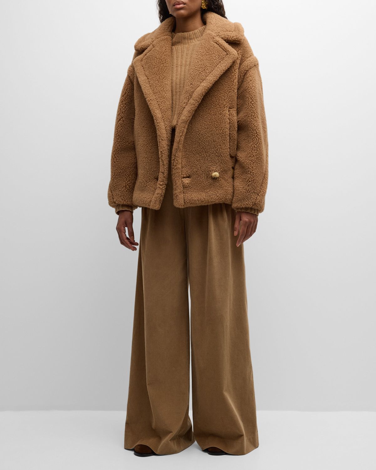 Max Mara Vanadio Camel Wool Overcoat