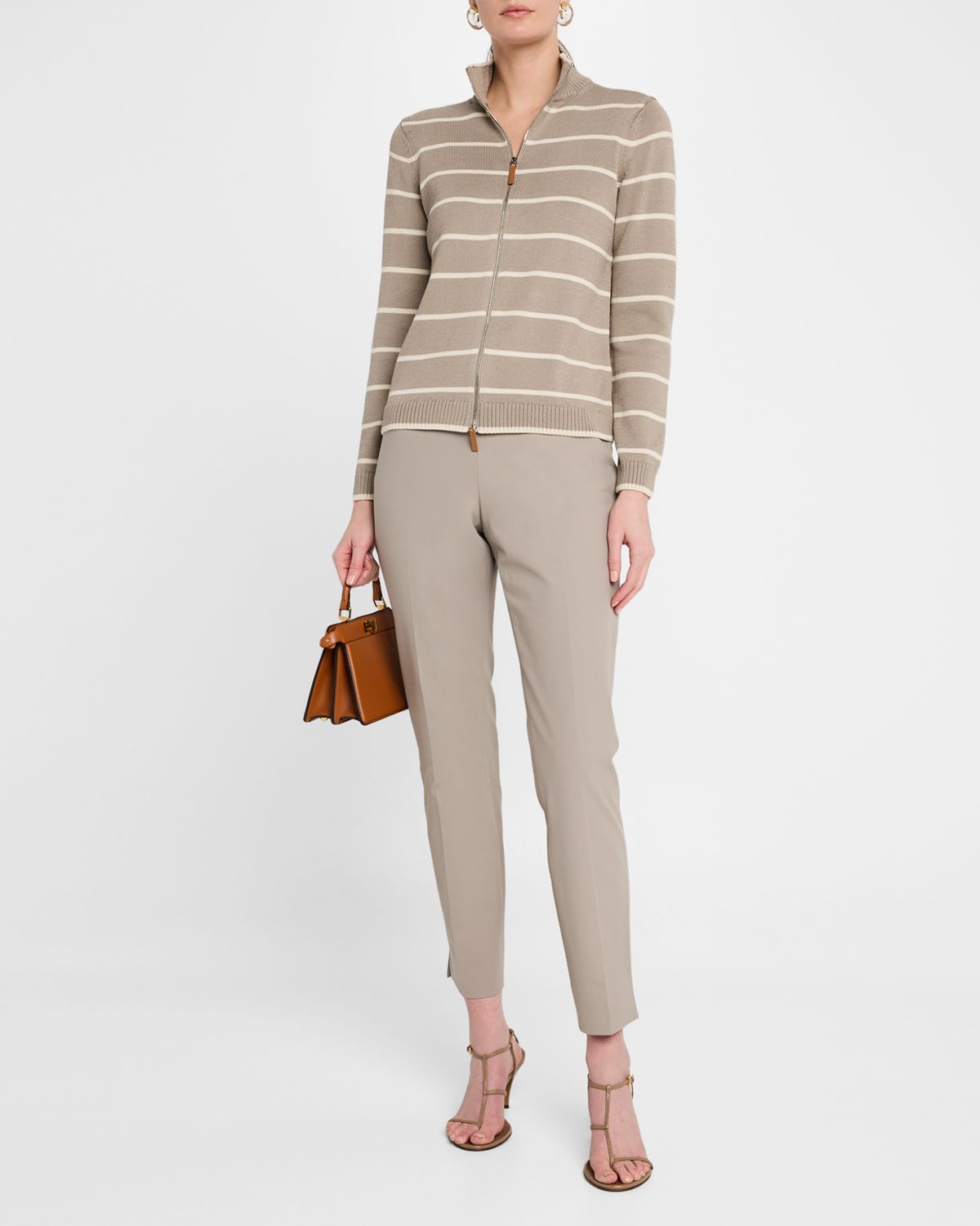 Lafayette 148 New York Stanton Cropped Techno Stretch Twill Pants