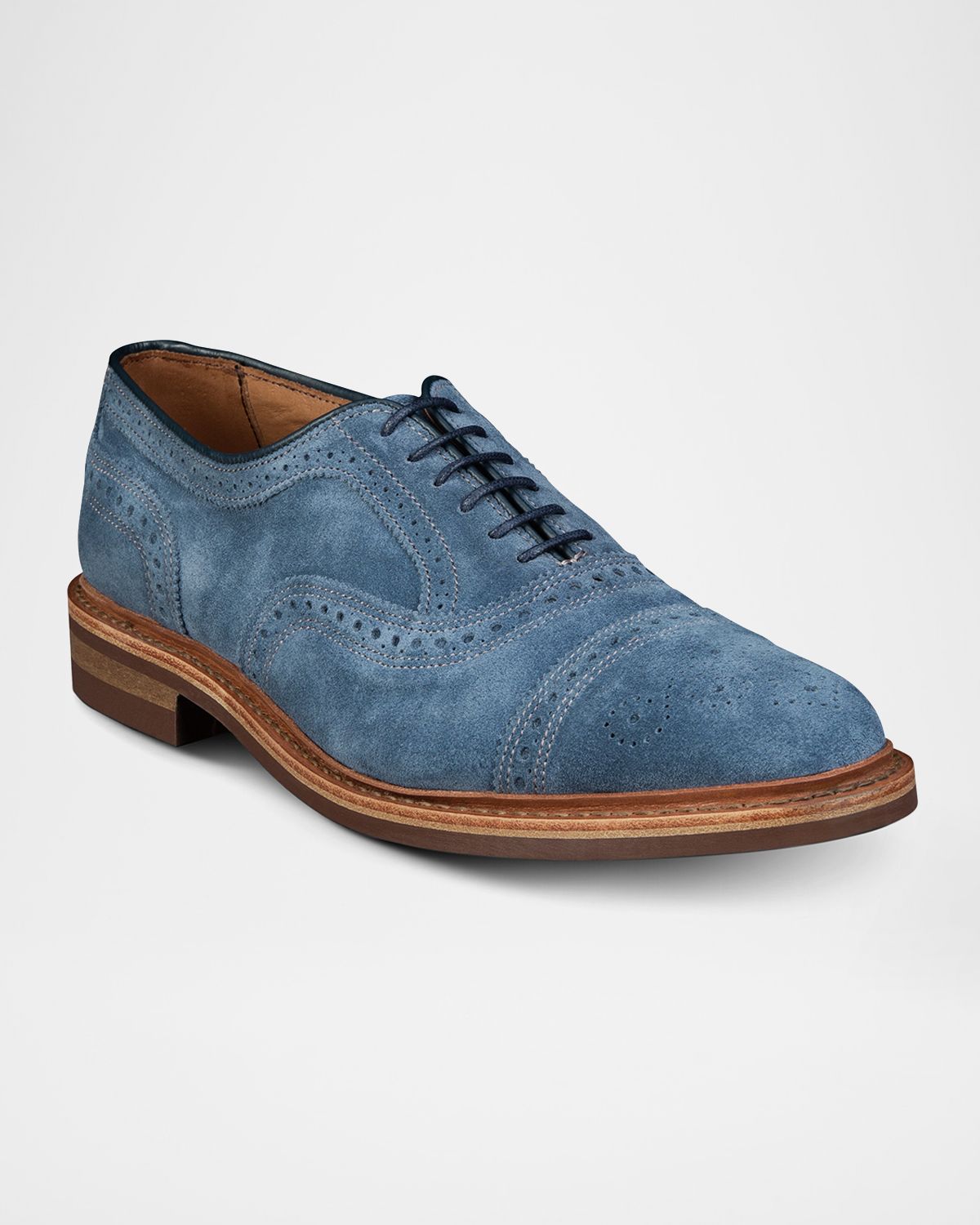 Allen Edmonds Men 's Strandmok Suede Cap-Toe Oxfords