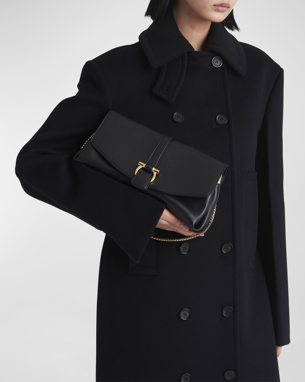 Ferragamo F-Show Medium Flap Shoulder Bag