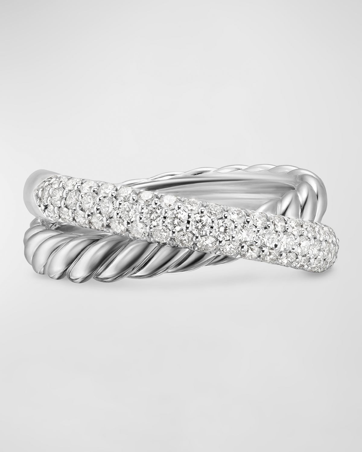David Yurman 8mm Crossover Ring in Silver