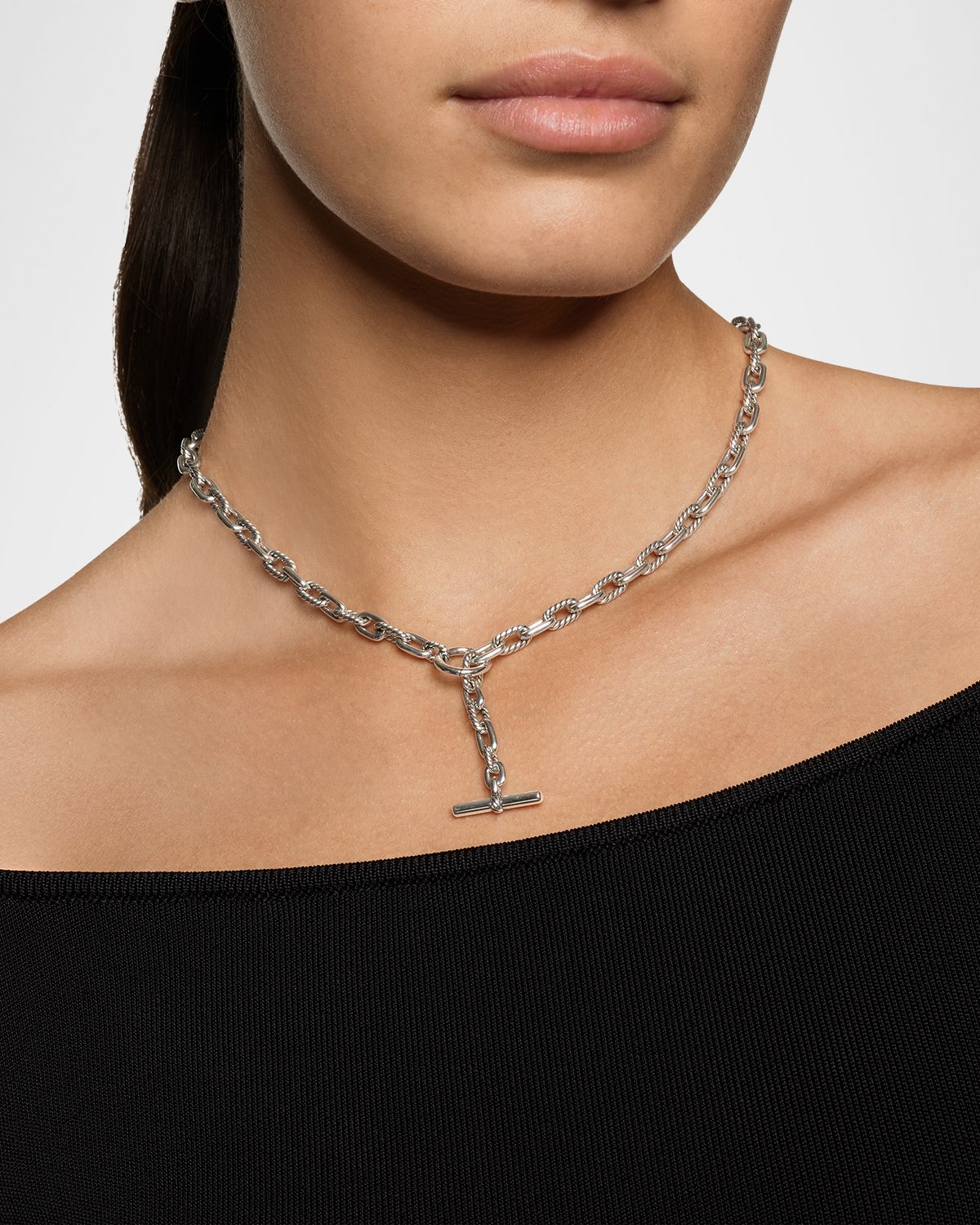 David Yurman Madison Necklace with Toggle in Silver, 5.5mm, 16"L
