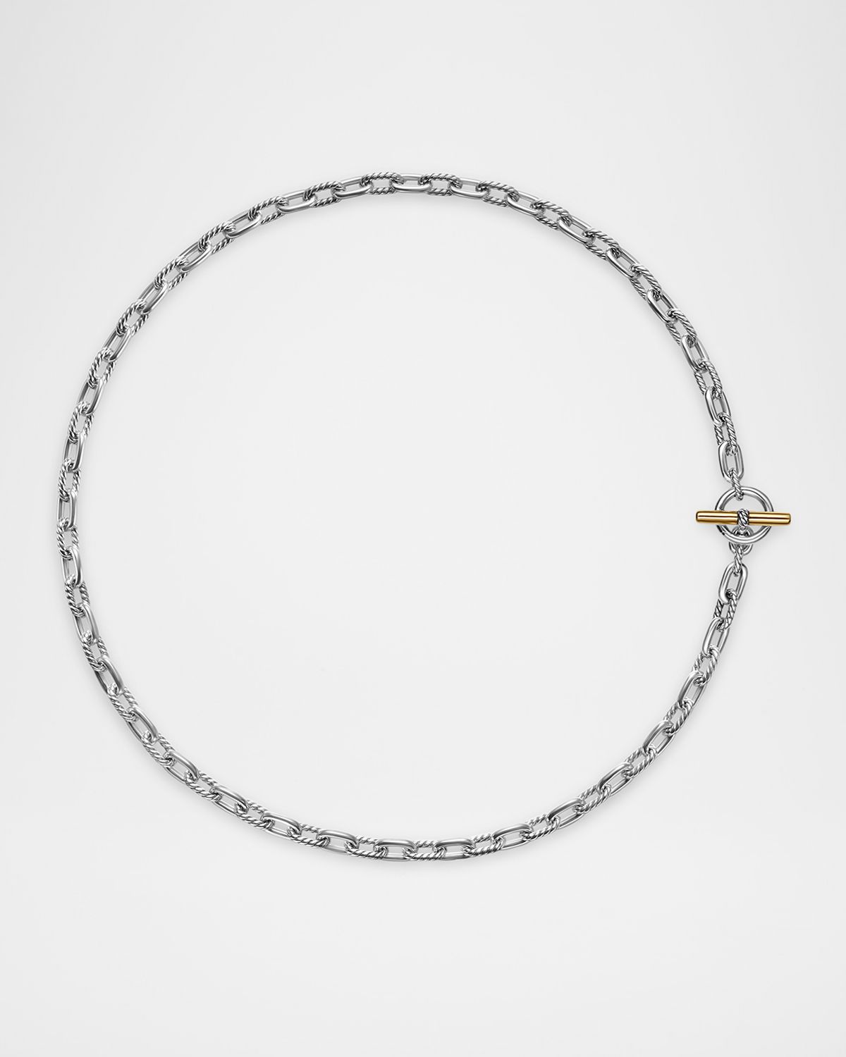 David Yurman Madison Necklace with Toggle in 18K Gold and Silver, 5.5mm, 18"L
