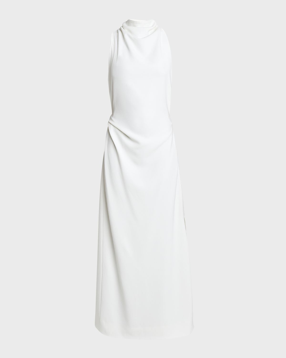 Proenza Schouler Selena Backless Twist Back Matte Viscose Crepe Dress