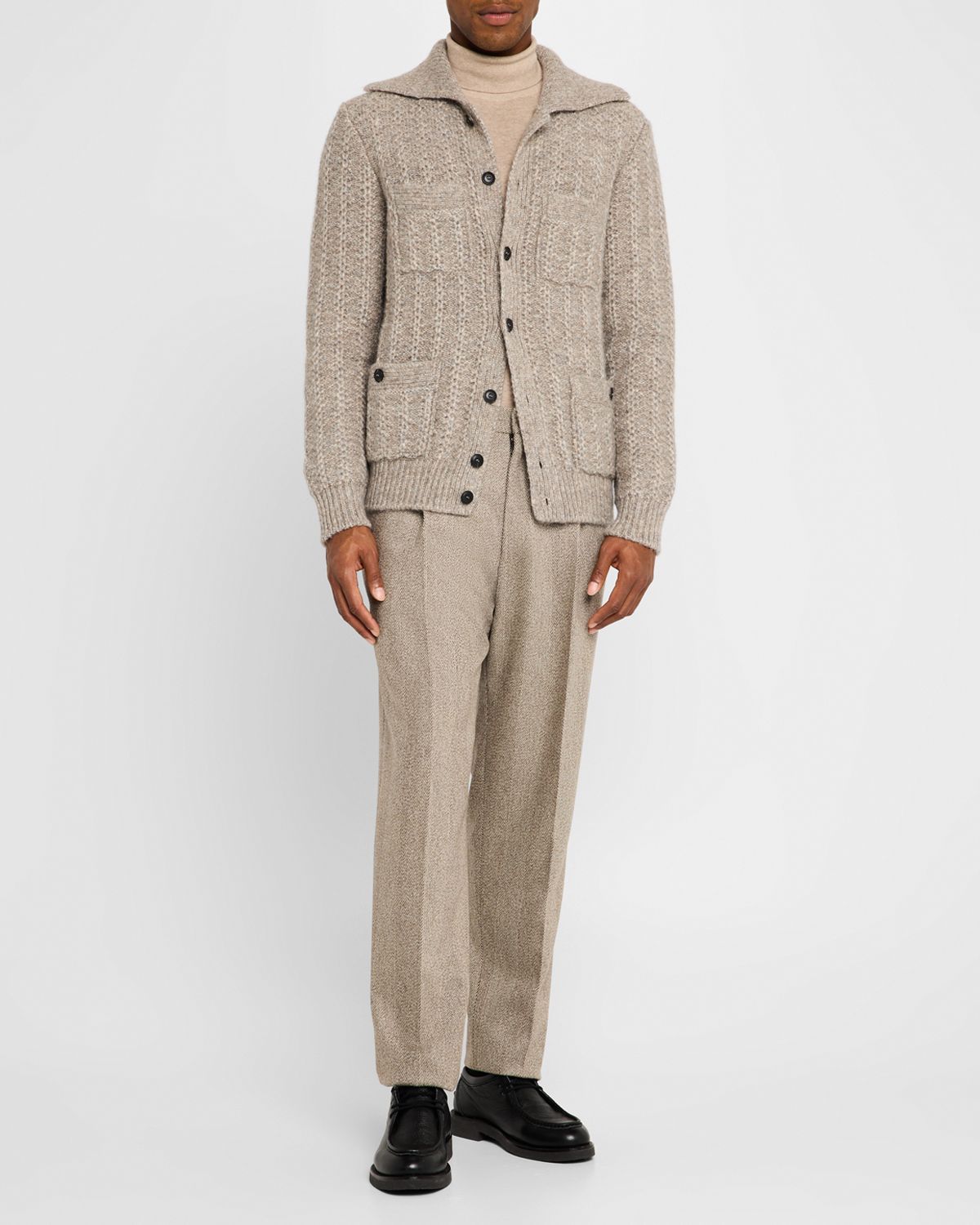Giorgio Armani Men 's 4-Pocket Cardigan Jacket | Thumbnail 5 Giorgio Armani Men 's 4-Pocket Cardigan Jacket | Thumbnail 5