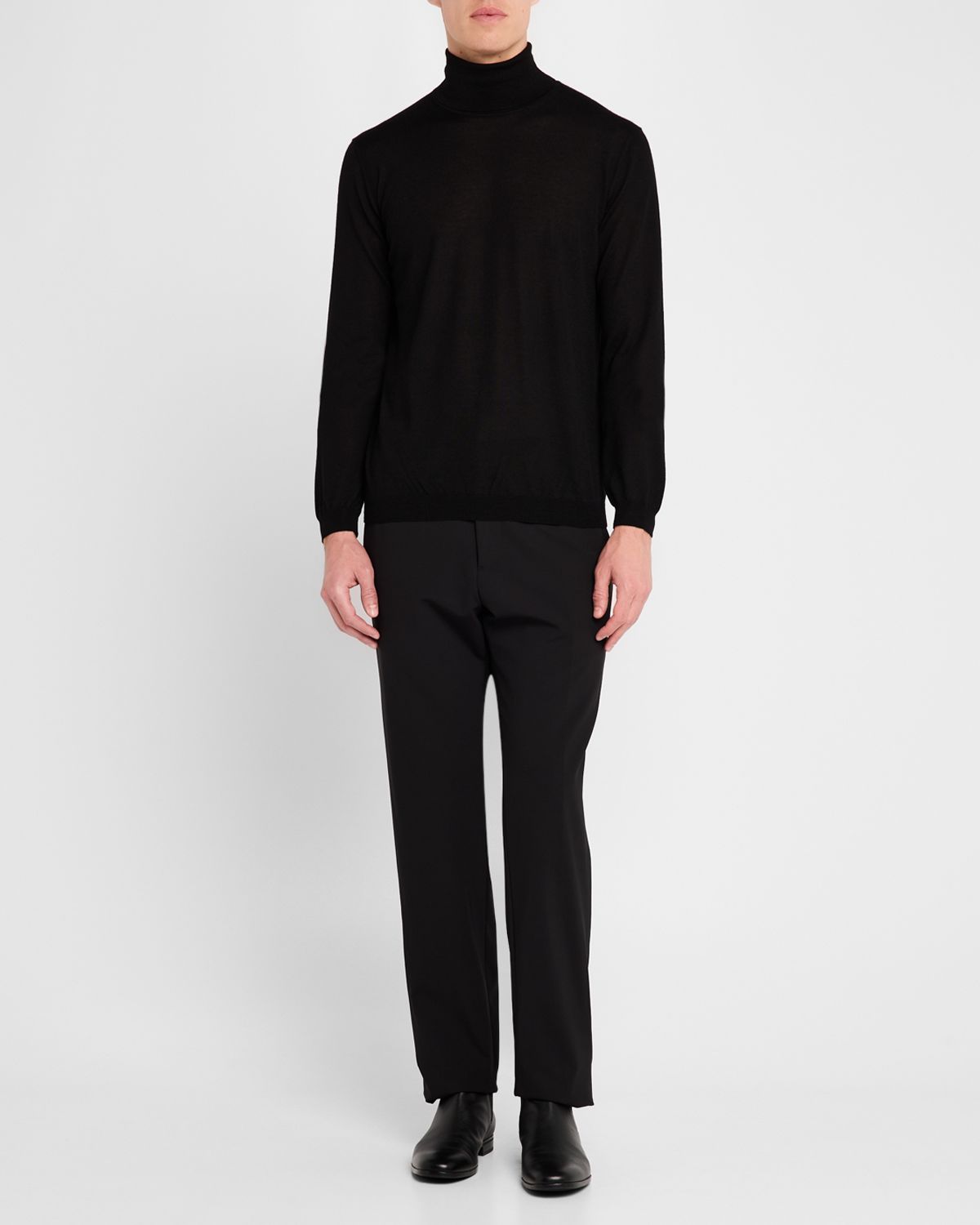 Giorgio Armani Men 's Cashmere Plain Stitch Turtleneck | Thumbnail 5 Giorgio Armani Men 's Cashmere Plain Stitch Turtleneck | Thumbnail 5