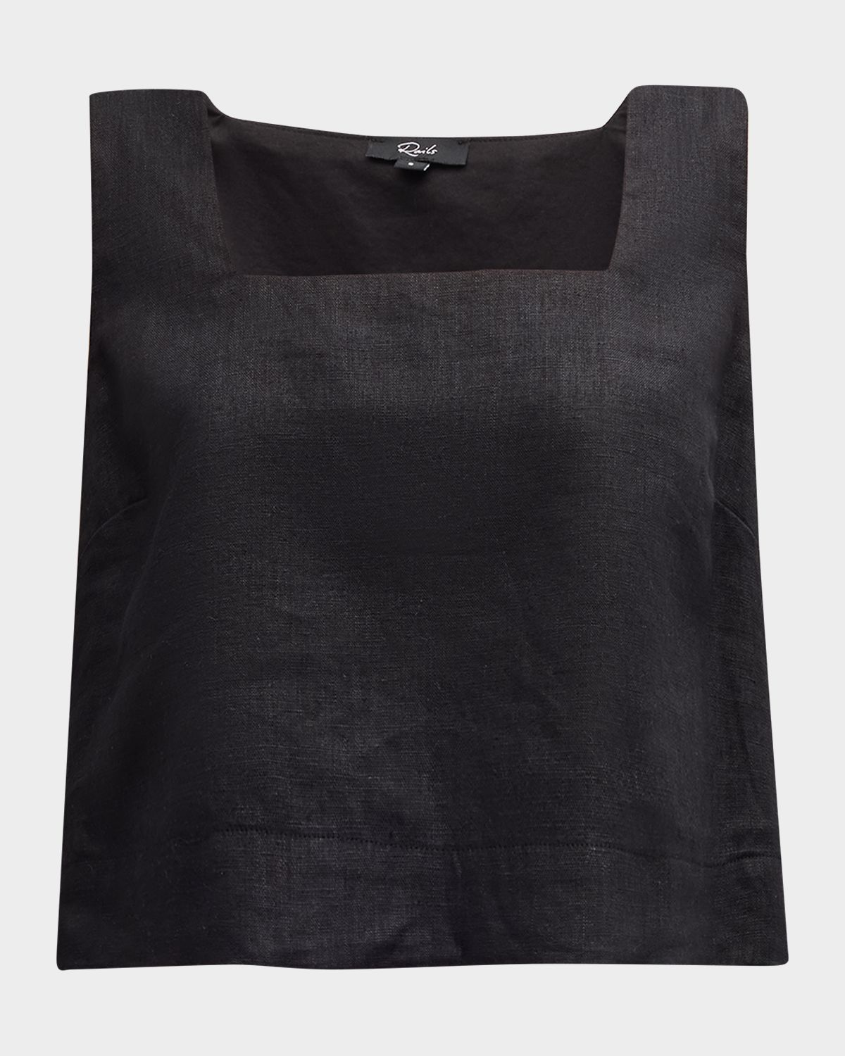 Rails Akira Cropped Linen Blouse