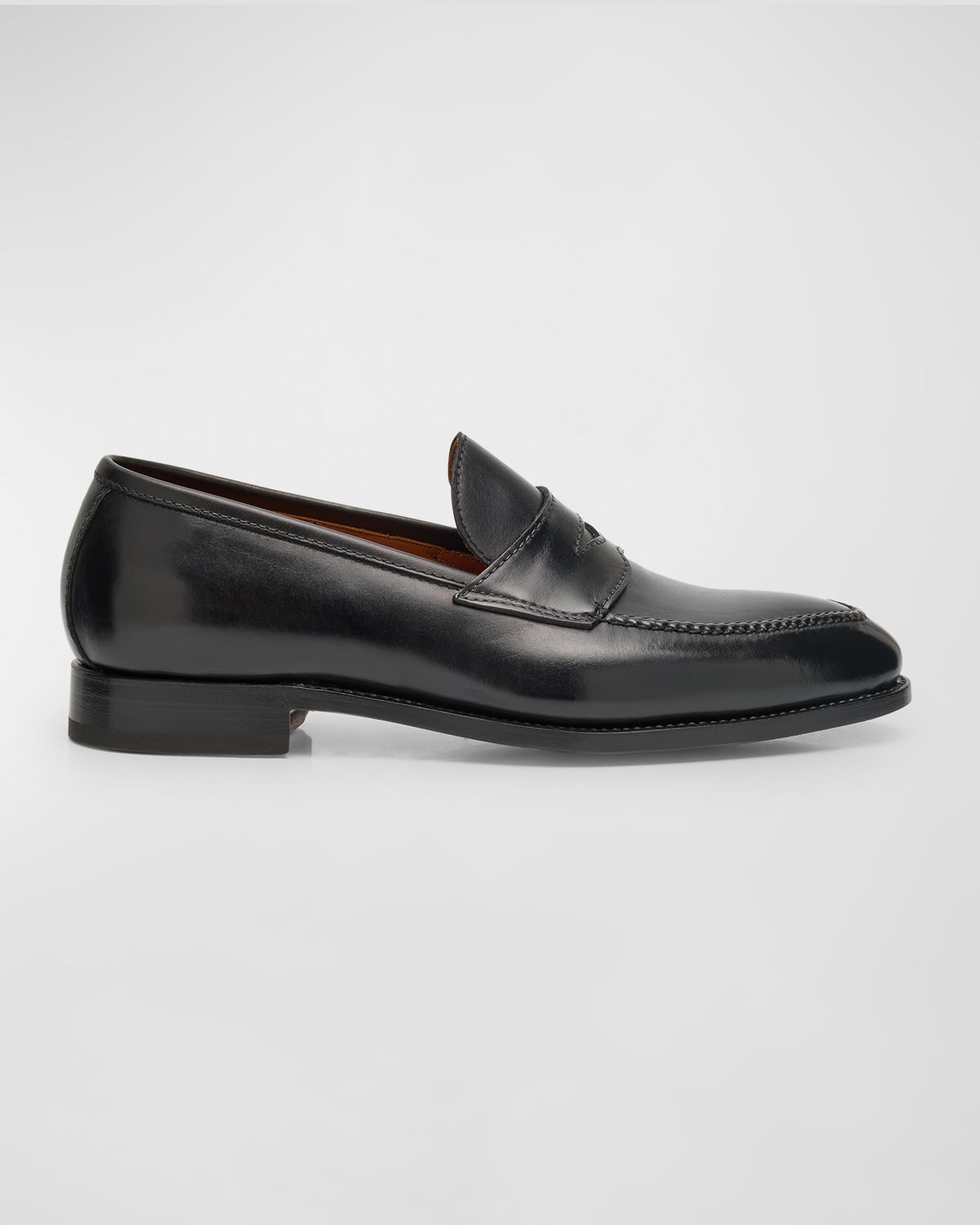 Bontoni Men 's Principe Leather Penny Loafers