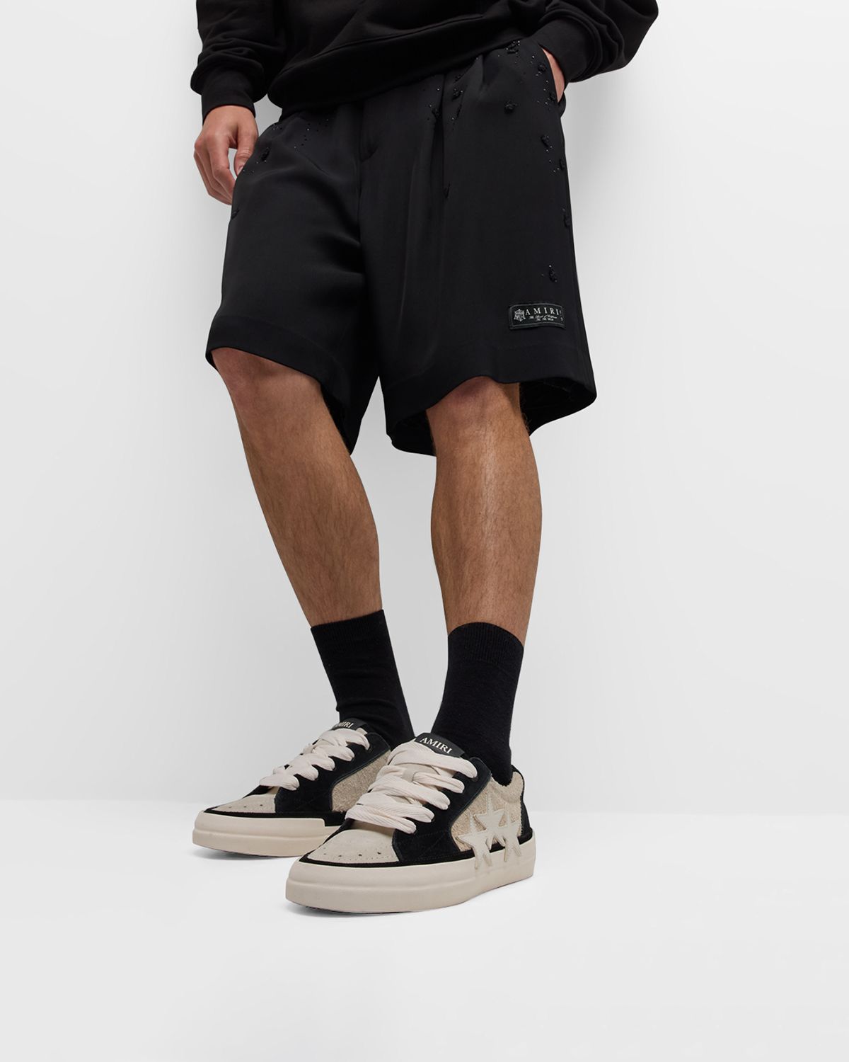 Amiri Men's Sunset Skate Low-Top Suede Sneakers