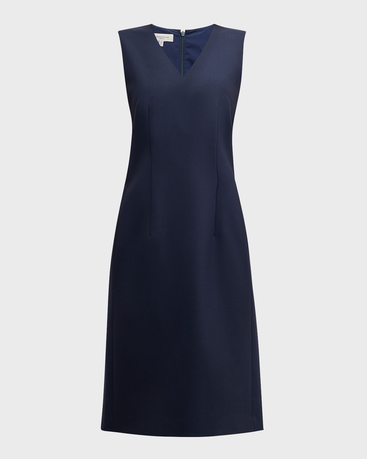 Lafayette 148 New York Sleeveless V-Neck Stretch Wool Dress | Thumbnail 8 Lafayette 148 New York Sleeveless V-Neck Stretch Wool Dress | Thumbnail 8