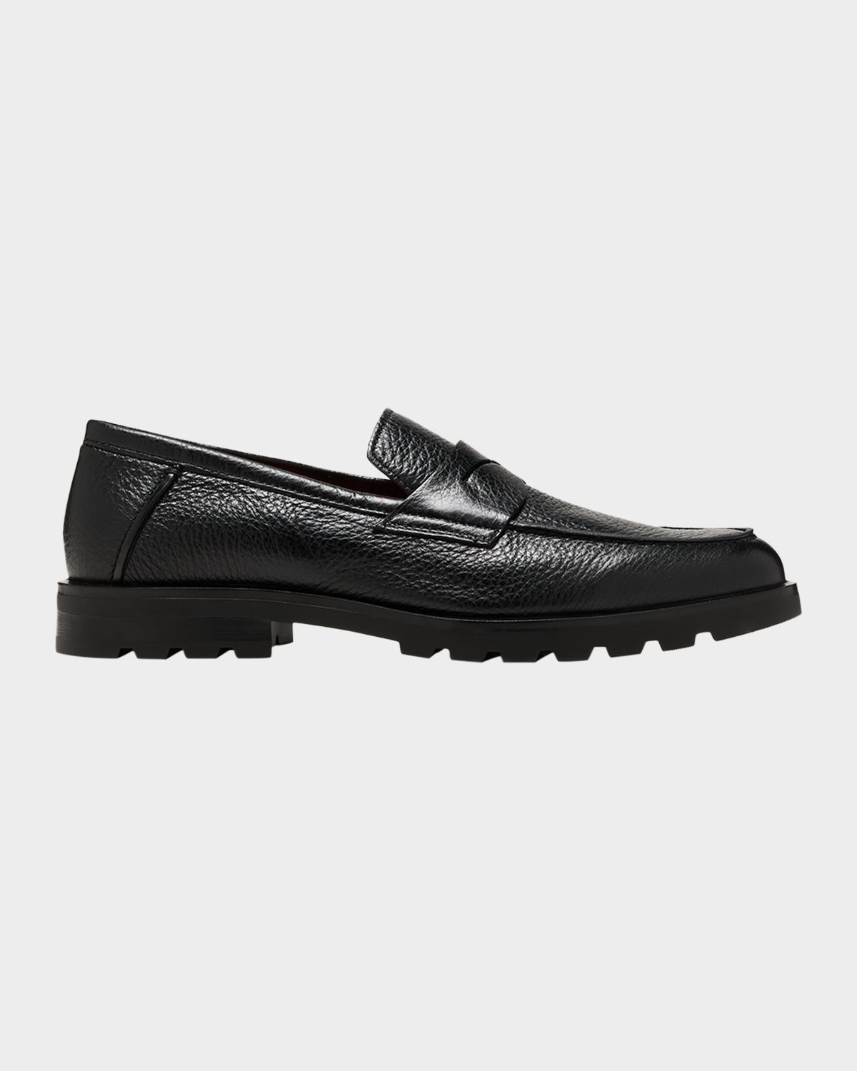 Santoni Men 's Rock Deerskin Lug-Sole Penny Loafers | Thumbnail 6 Santoni Men 's Rock Deerskin Lug-Sole Penny Loafers | Thumbnail 6