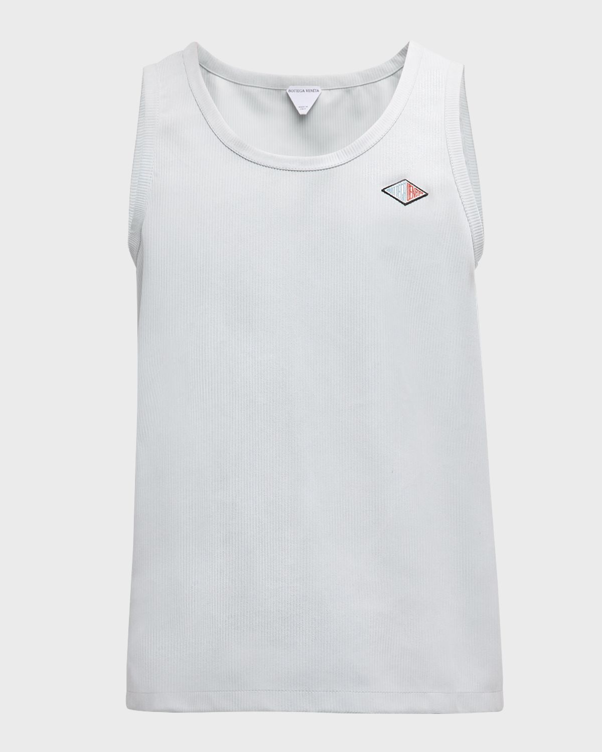 Bottega Veneta Men 's Embossed Jersey Rib Leather Tank Top