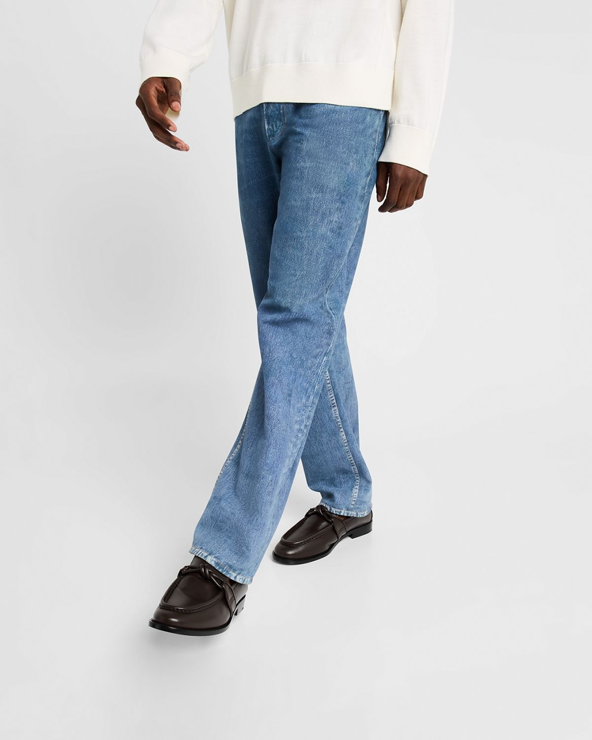 Bottega Veneta Men 's Astaire Leather Knot Loafers