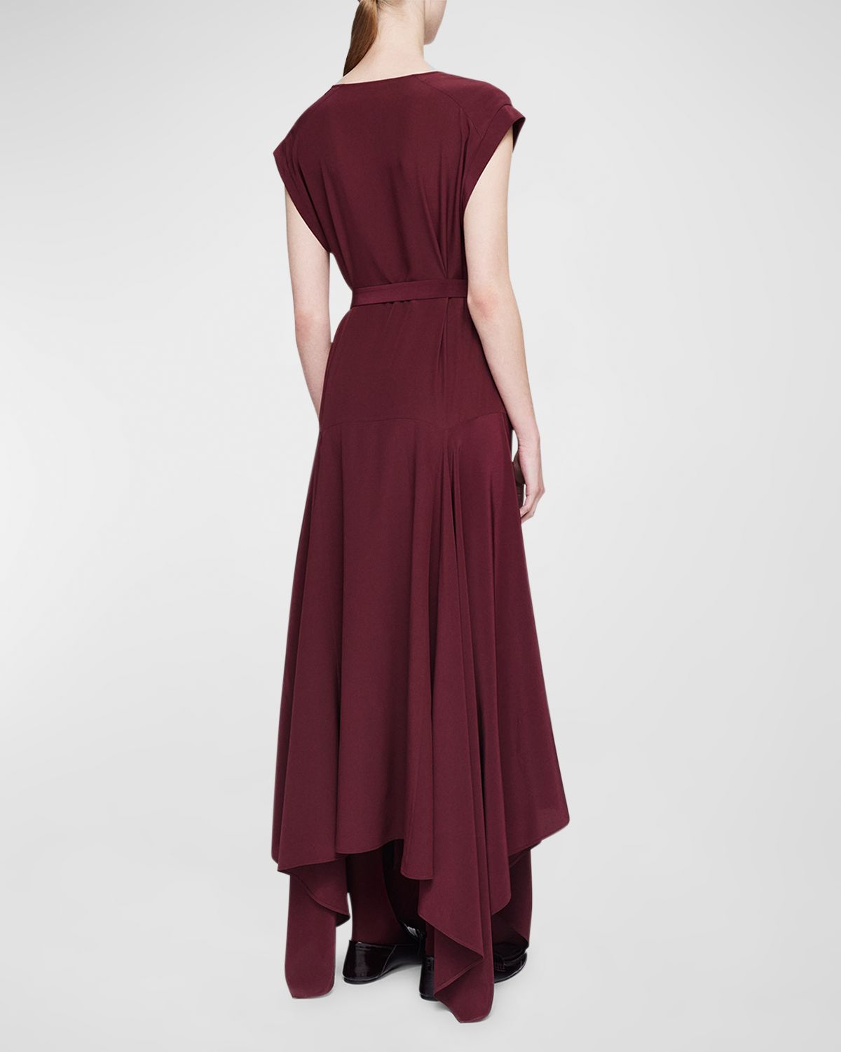 Joseph Goodman Handkerchief Silk Maxi Dress