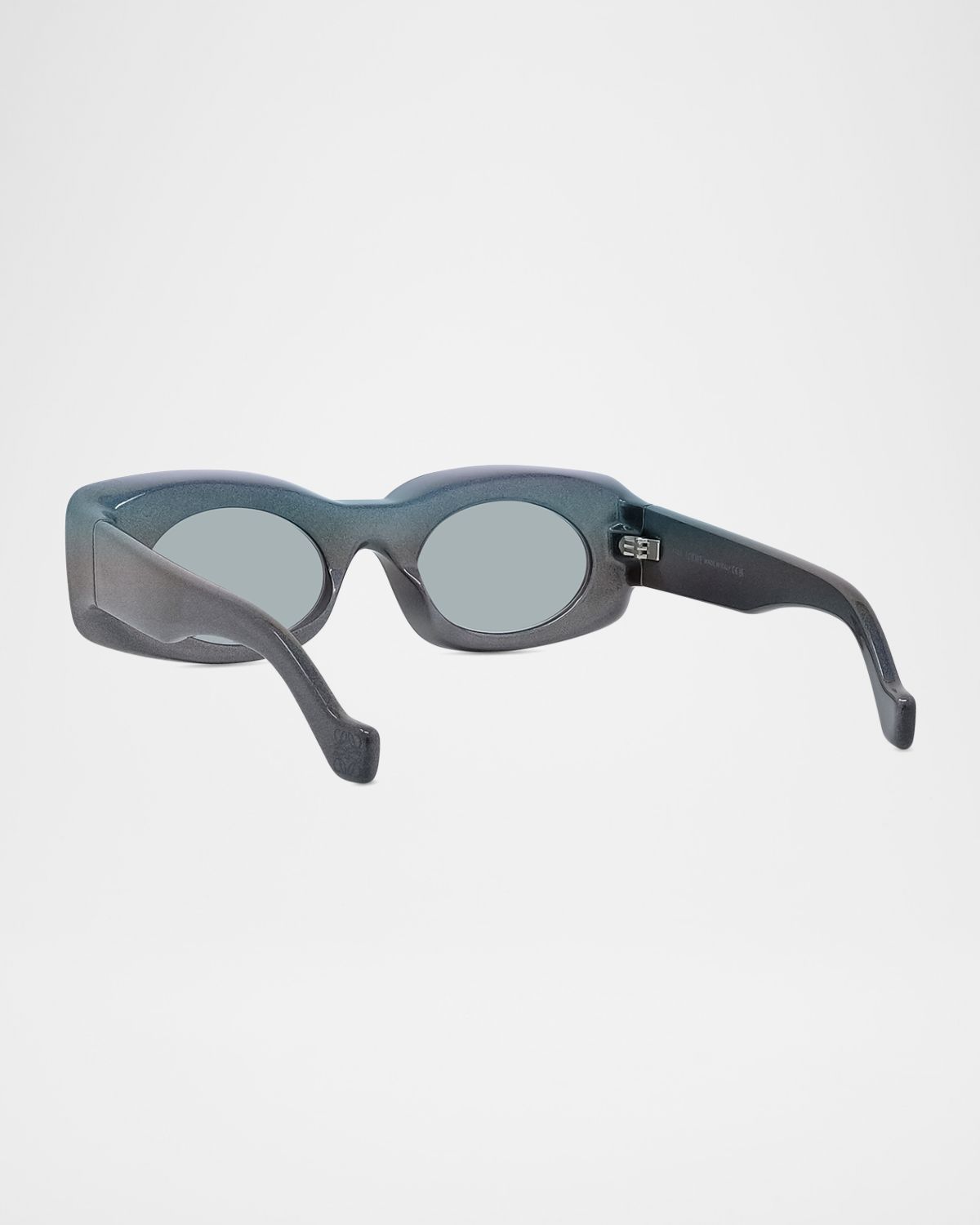 Loewe Men 's Holographic Thin Geometric Sunglasses