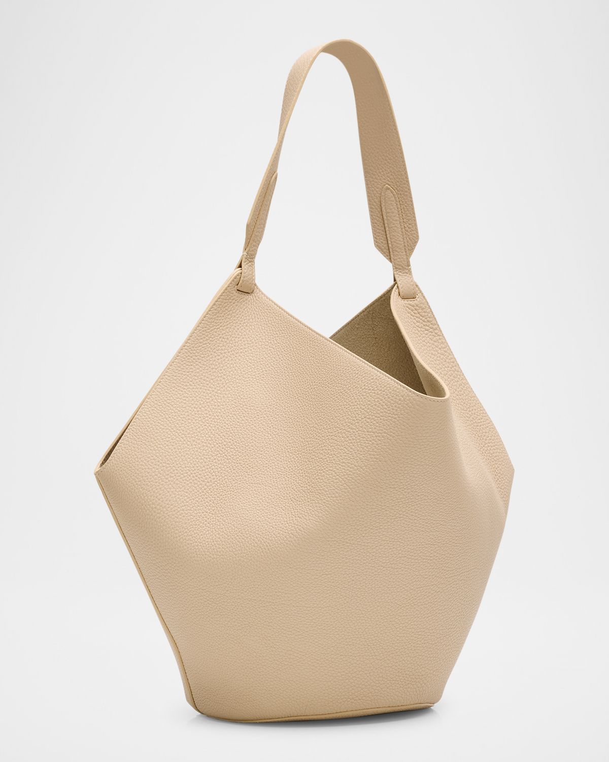 Khaite Lotus Medium Pebbled Leather Tote Bag