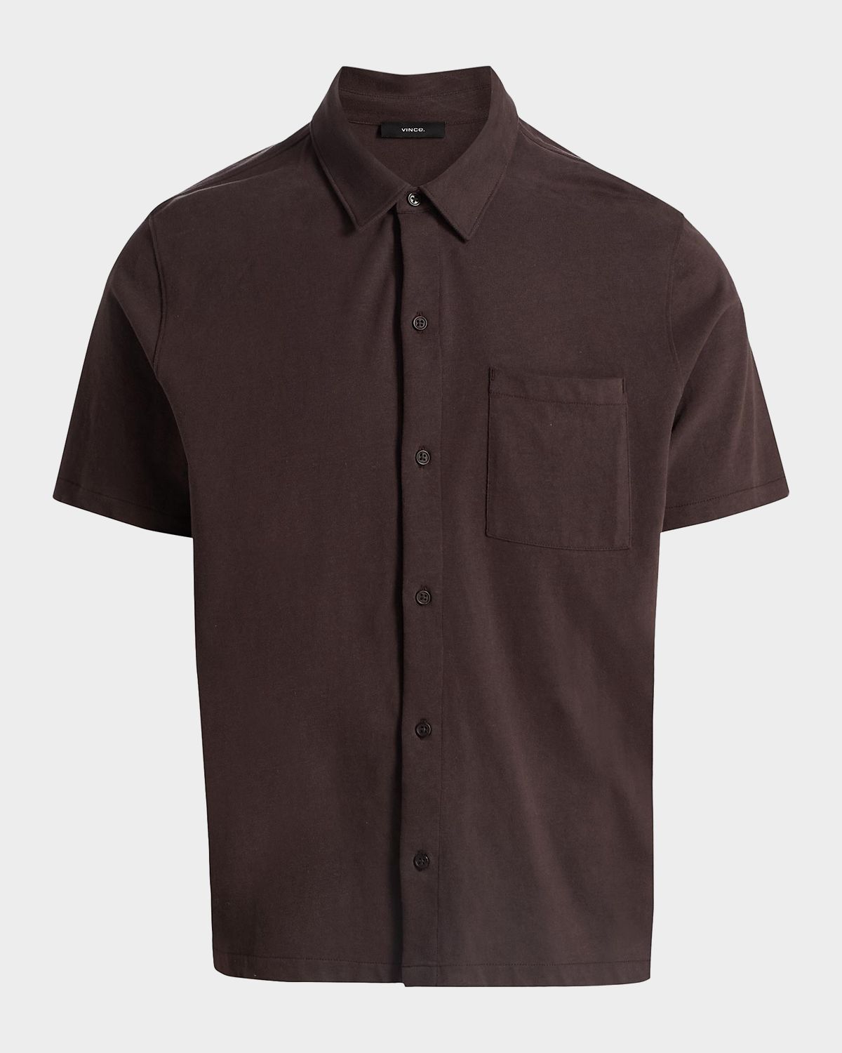 Vince Men 's Sueded Jersey Button-Down Shirt