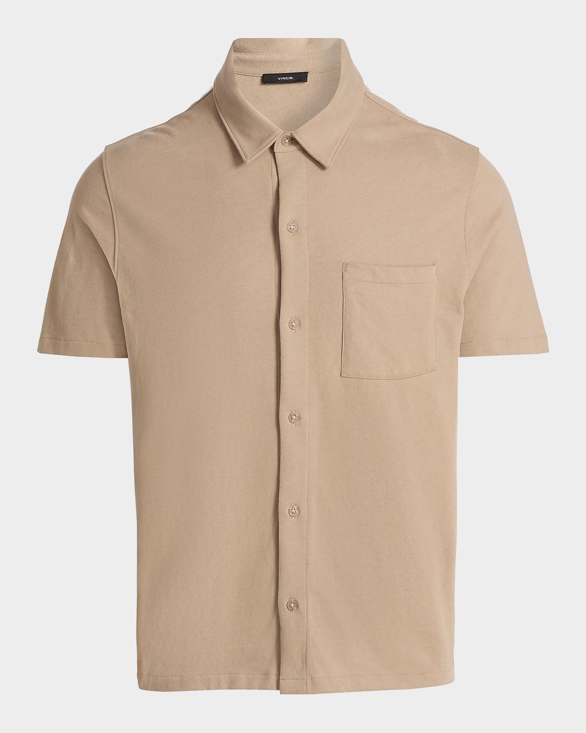 Vince Men 's Sueded Jersey Button-Down Shirt