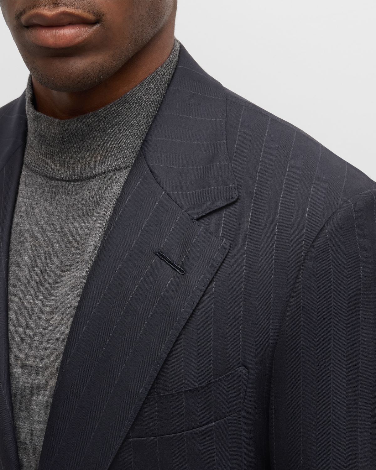 TOM FORD Men 's Shelton Herringbone Stripe Suit