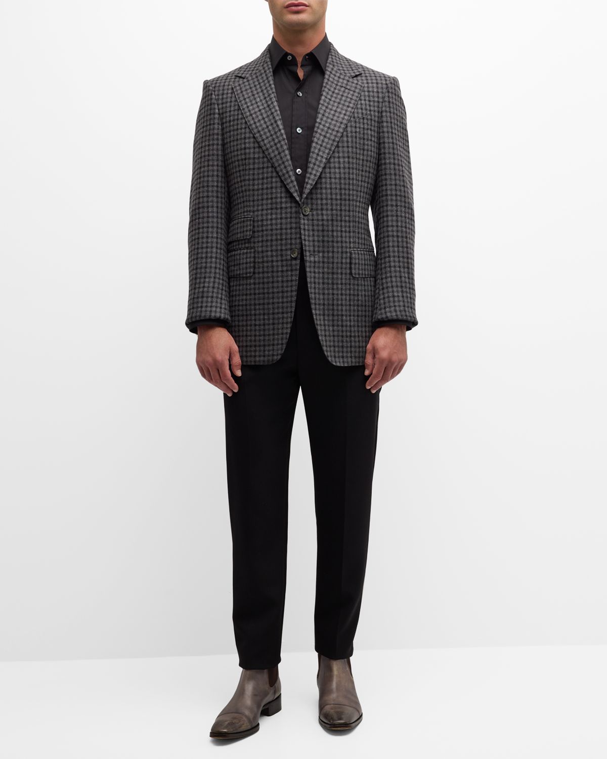 TOM FORD Men 's Damier Shelton Sport Coat