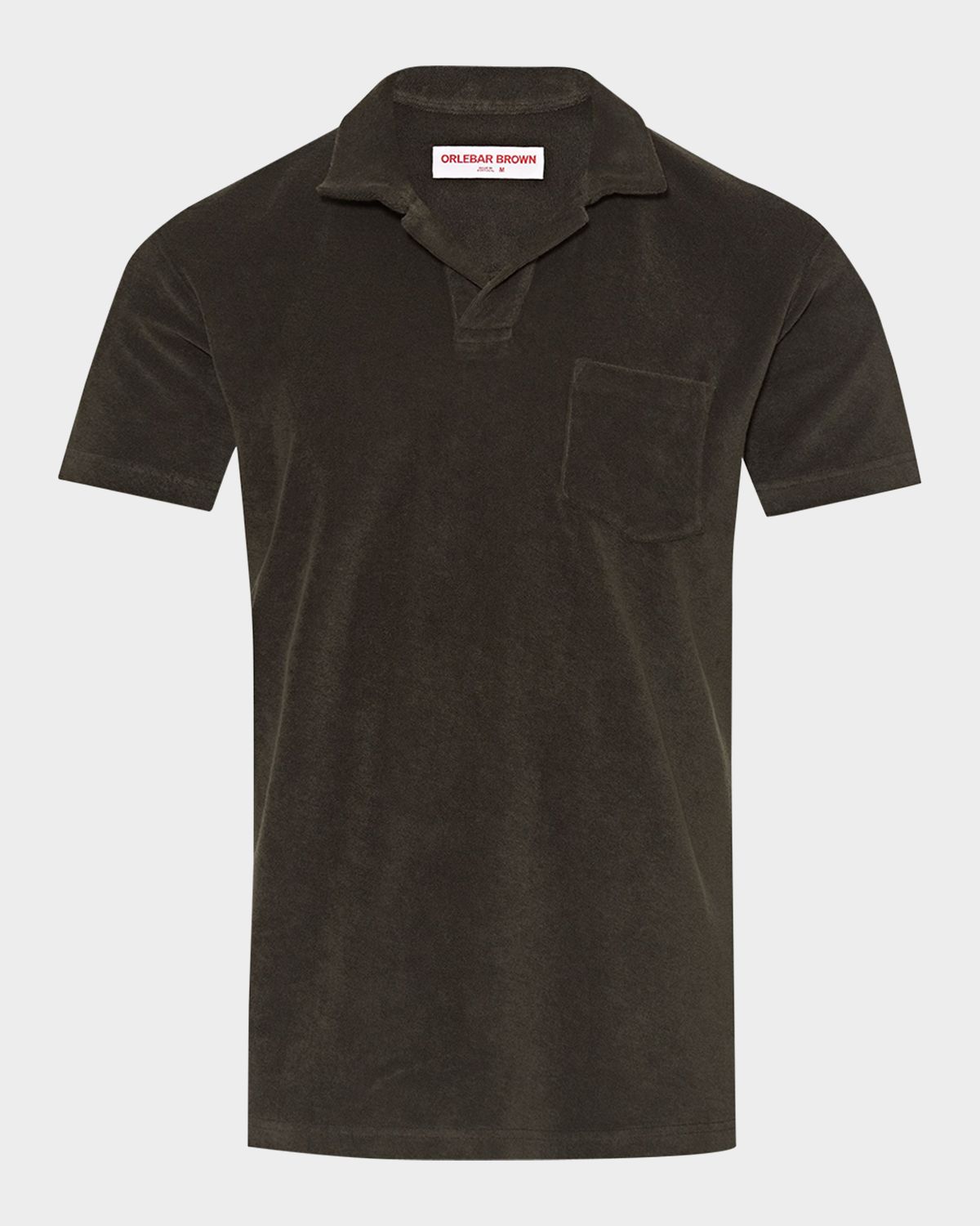 Orlebar Brown Men 's Organic Cotton Terry Short-Sleeve Polo Shirt