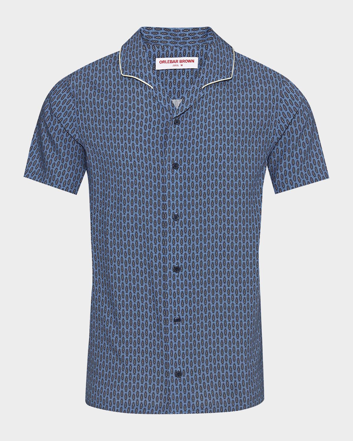 Orlebar Brown Men 's Hibbert Perez Camp Shirt | Thumbnail 6 Orlebar Brown Men 's Hibbert Perez Camp Shirt | Thumbnail 6
