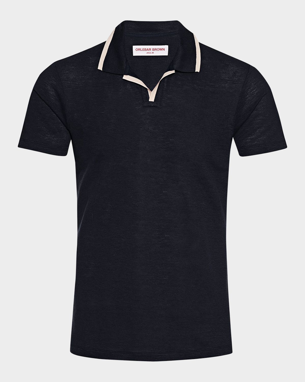 Orlebar Brown Men 's Felix Linen Pique Polo Shirt
