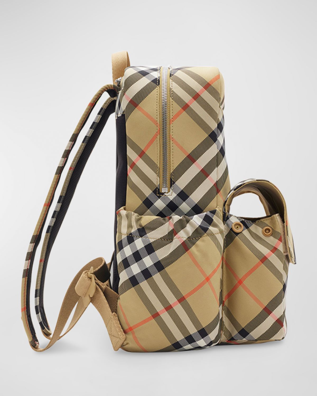 Burberry Kid 's Check-Print Backpack