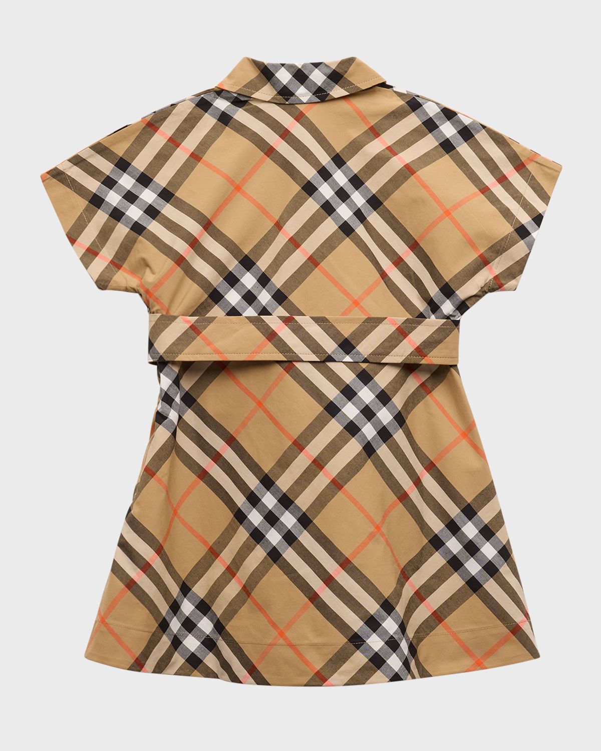 Burberry Girl 's Giuletta Check-Print Shirt Dress, Size 6M-2