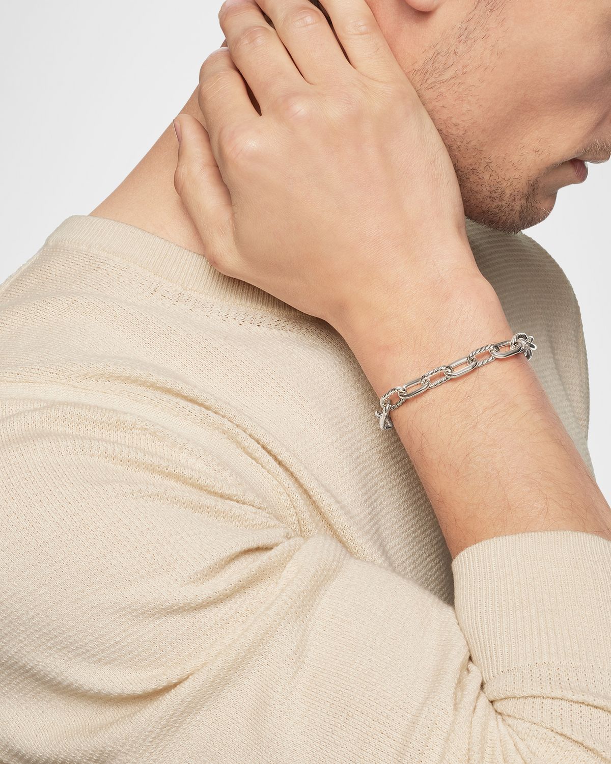 David Yurman Men 's DY Madison Chain Bracelet in Silver, 8.5mm