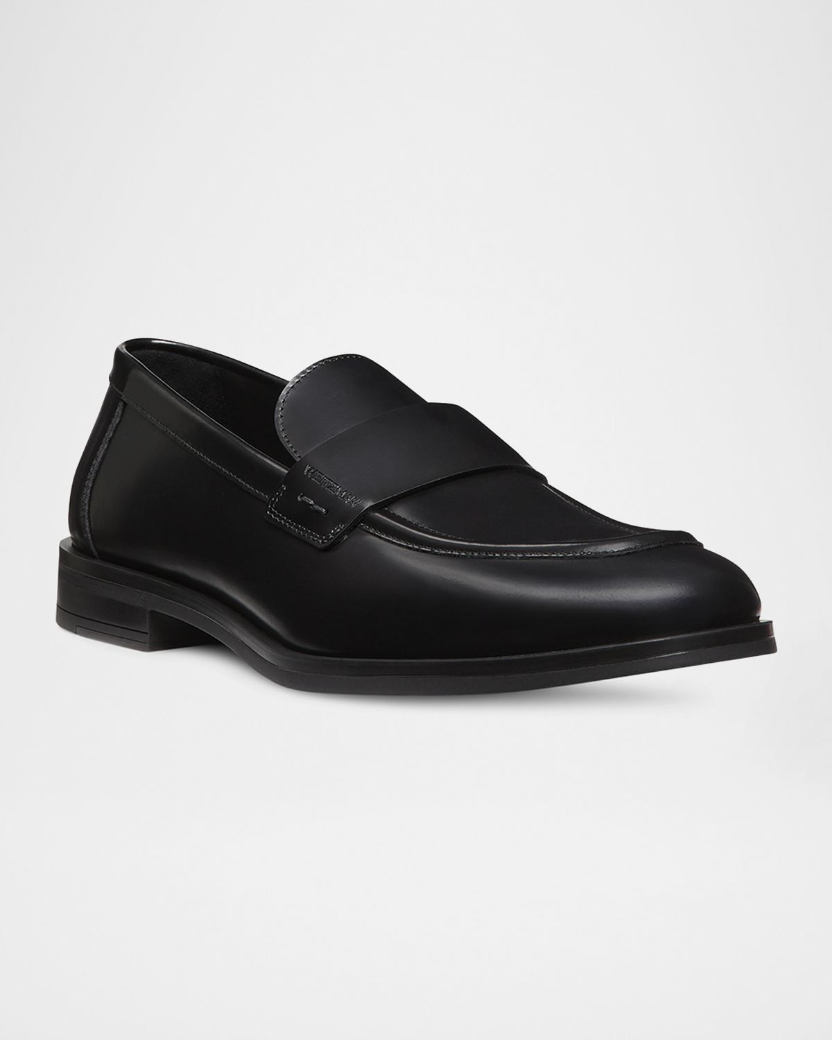 Stuart Weitzman Men 's Club Brushed Leather Slip-On Loafers