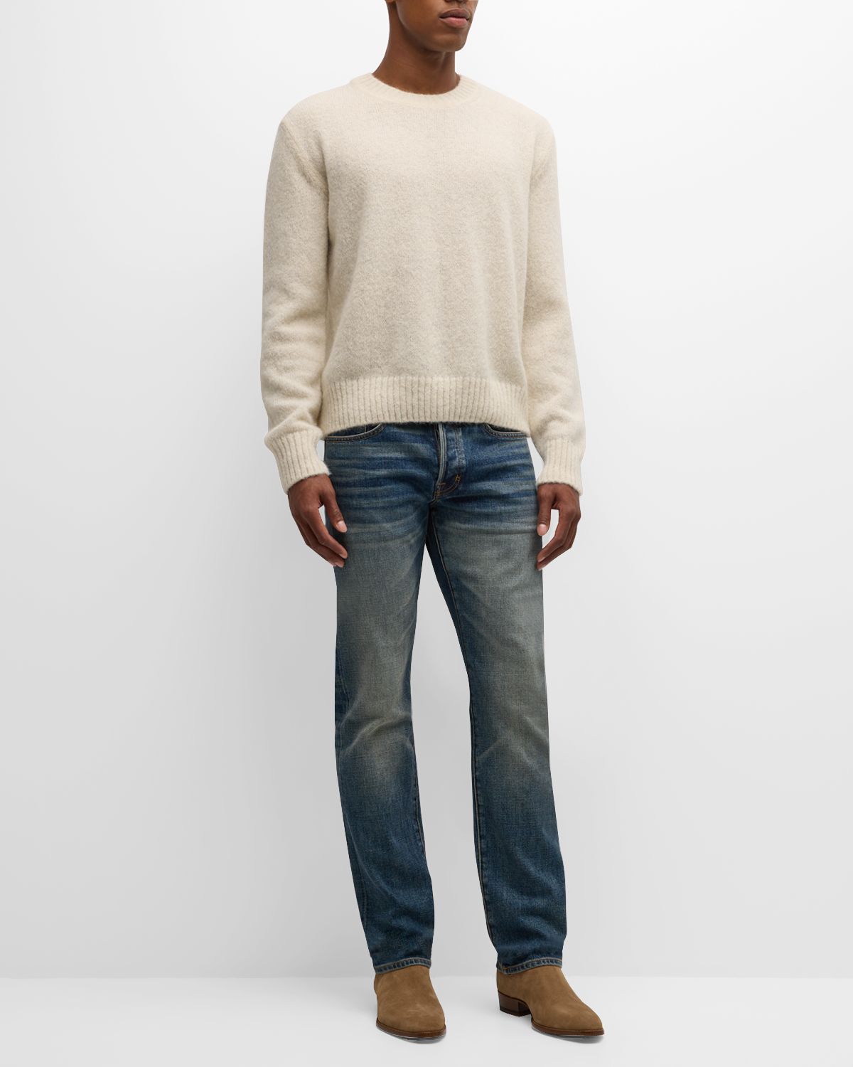 TOM FORD Men 's Wool Crewneck Sweater