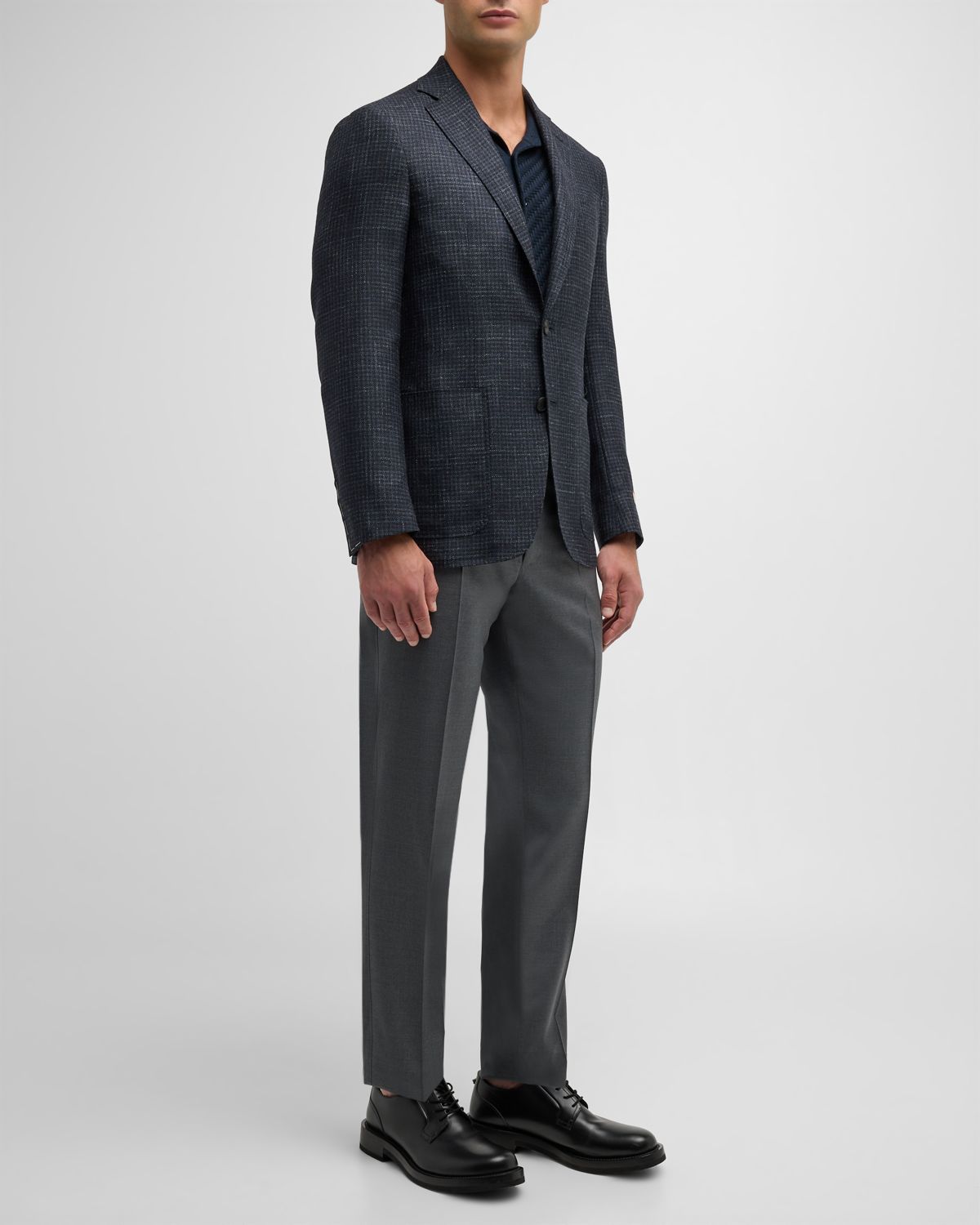 Canali Men 's Small Check Sport Coat