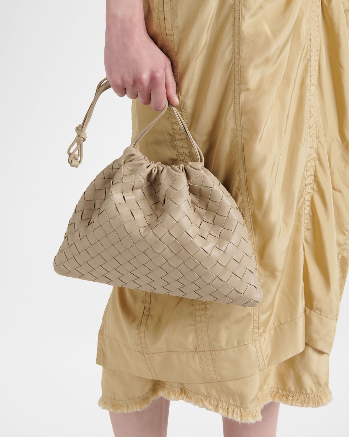 Bottega Veneta Medium Leather Pouch Bag