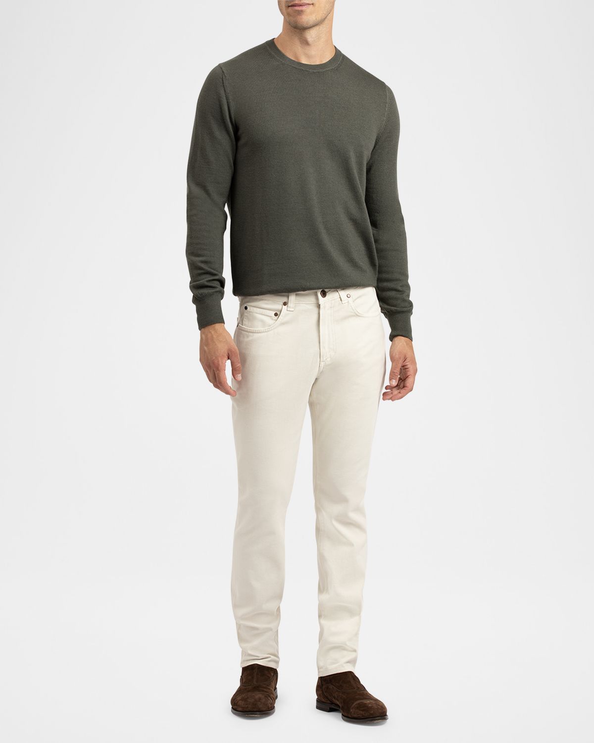 Boglioli Men 's Washed Cotton 5-Pocket Pants