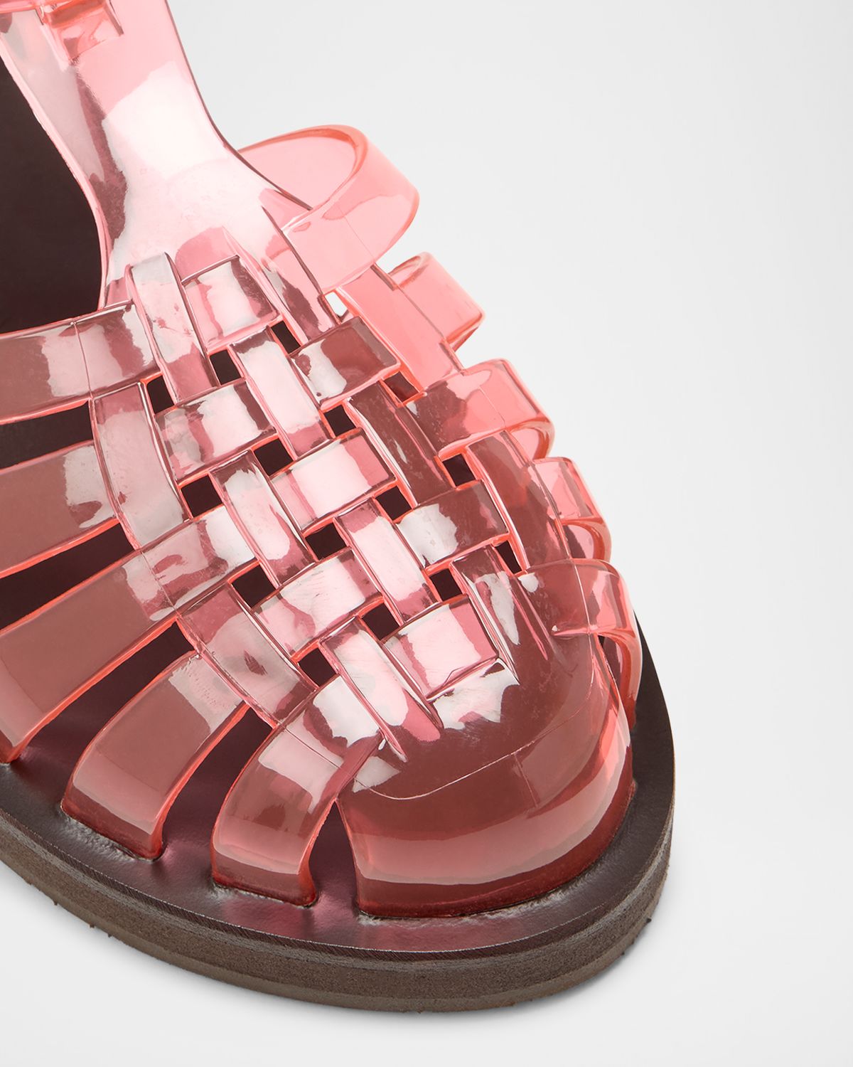 Ancient Greek Sandals Homeria Transparent Jelly Fisherman Sandals