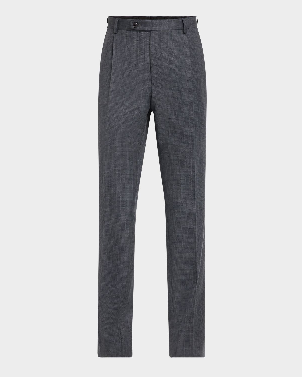 Brioni Men 's Textured Wool Dress Pants