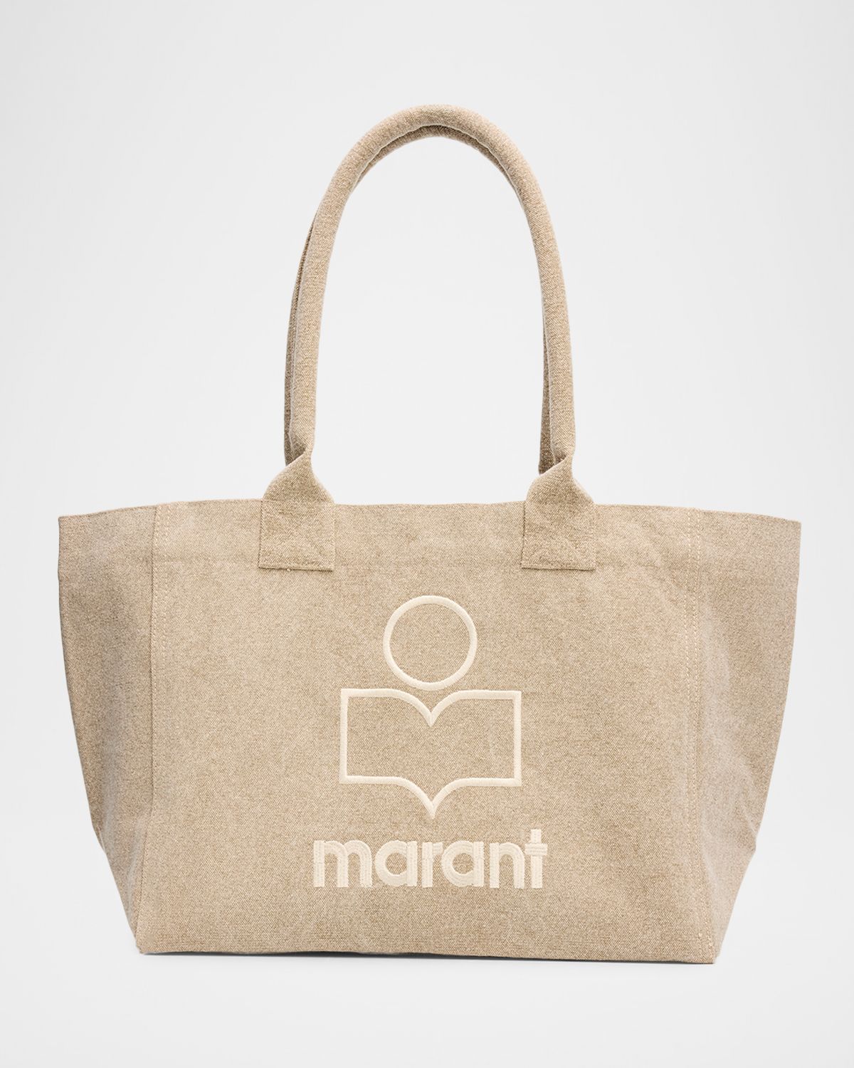 Isabel Marant Yenky Zip Canvas Cotton Tote Bag