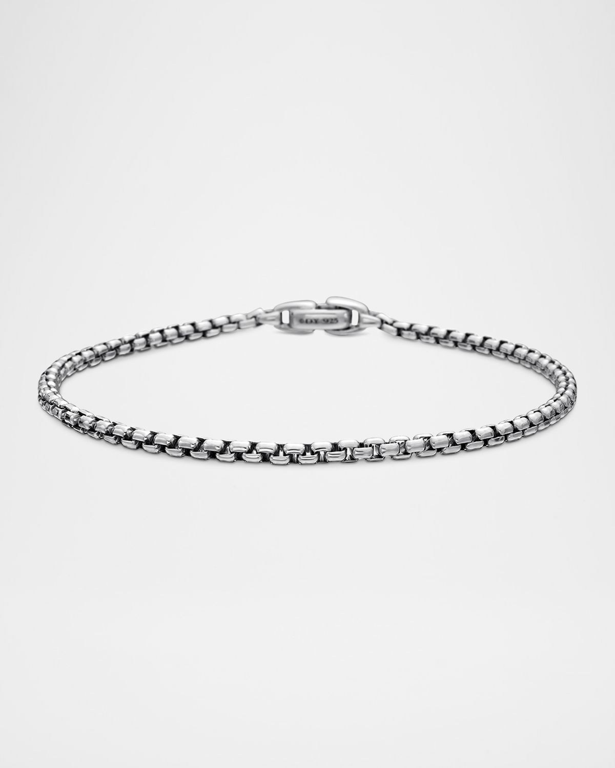 David Yurman Men 's Box Chain Bracelet in Silver, 2.7mm