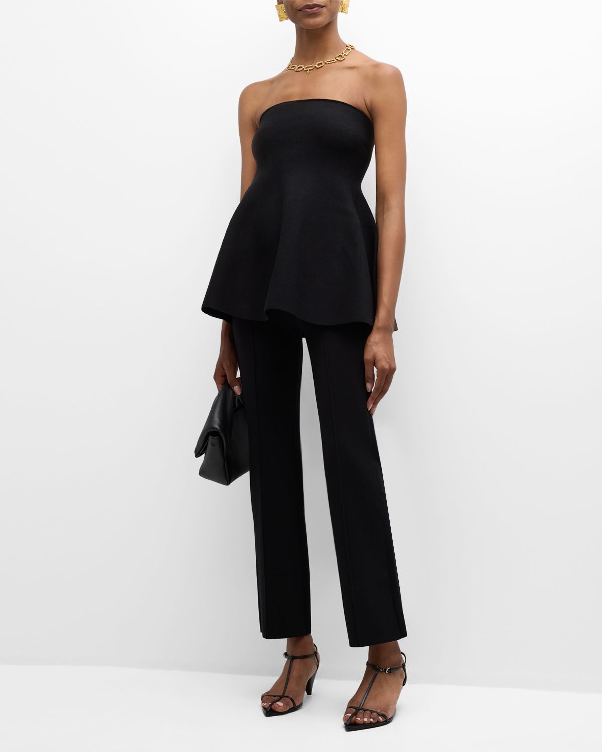 SIMKHAI Ashlon Slim Ankle Pull-On Pants