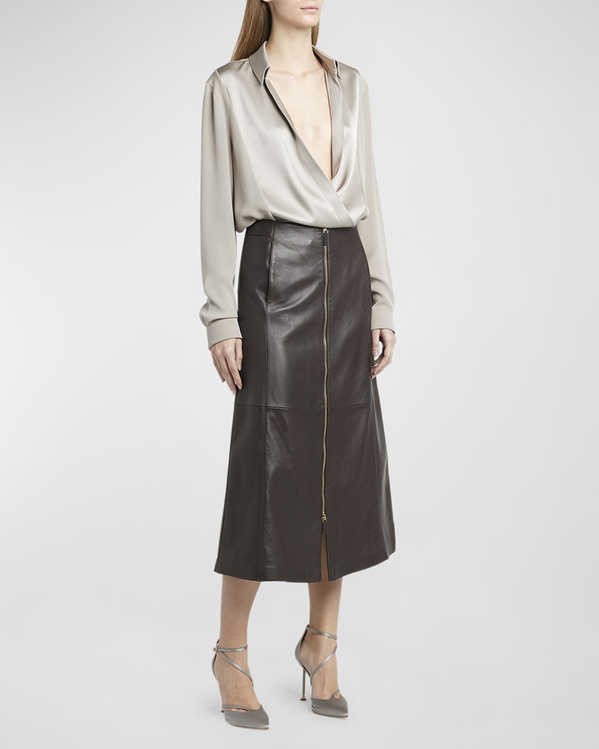 Giorgio Armani Silk Georgette Wrap Blouse | Thumbnail 7 Giorgio Armani Silk Georgette Wrap Blouse | Thumbnail 7
