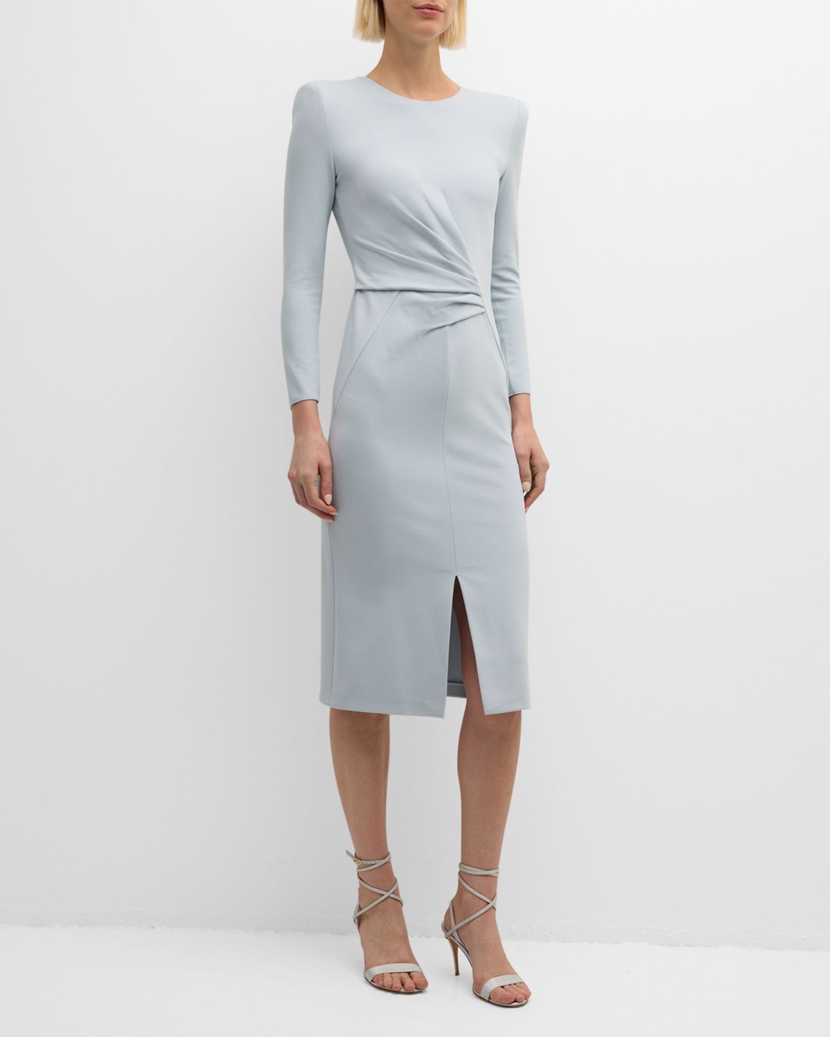 Giorgio Armani Milano Jersey Dress with Gathered Waist