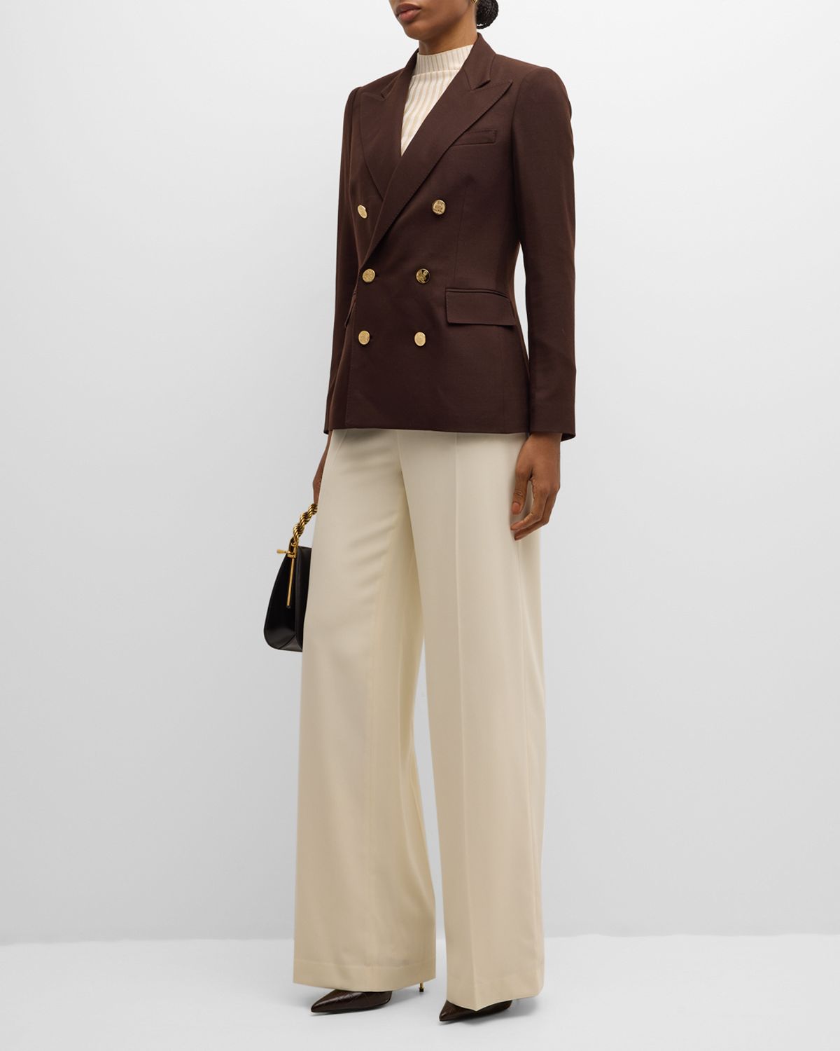 Ralph Lauren Collection Modern Wool Wide-Leg Trousers