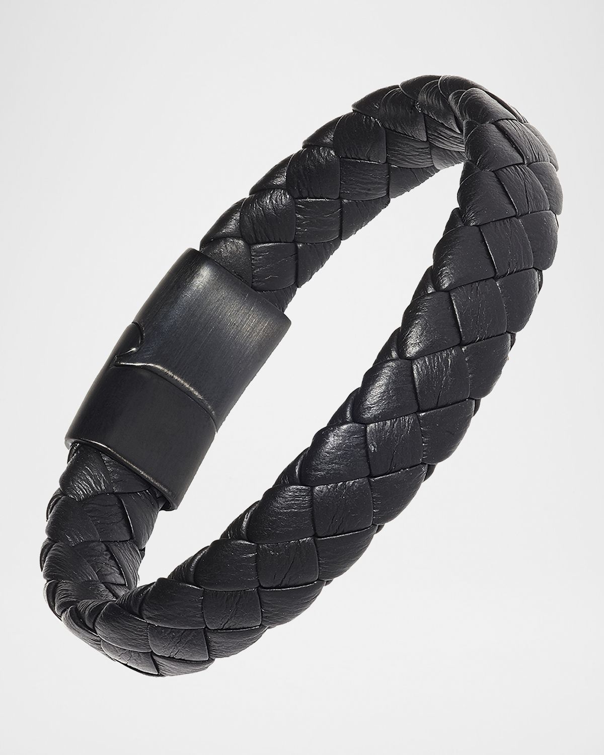 Link Up Men 's Braided Leather Bracelet
