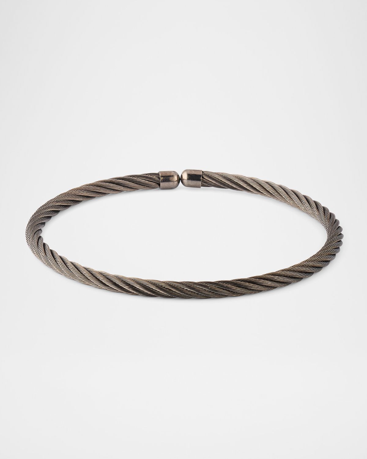 Link Up Men 's Stainless Steel Cable Bracelet