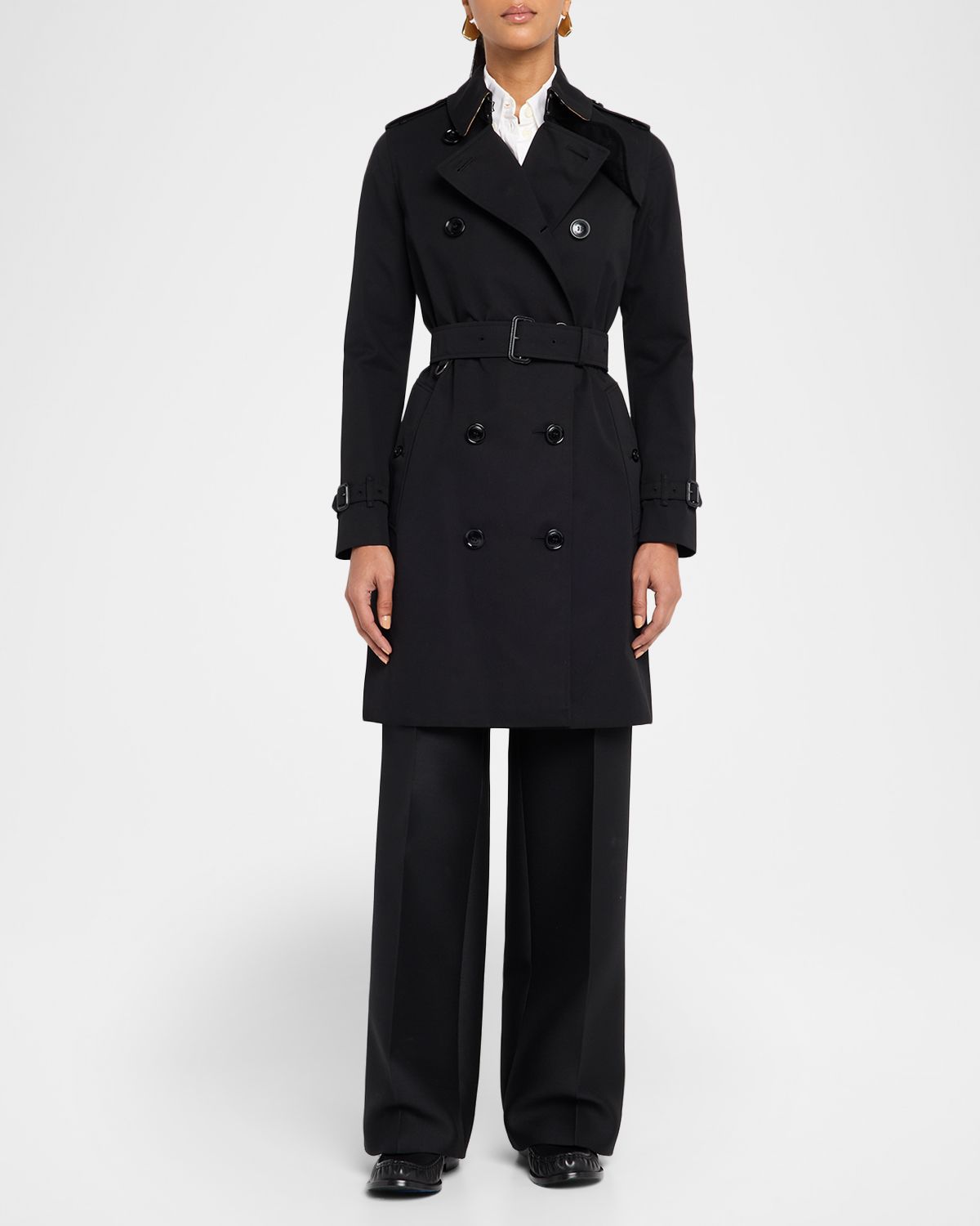 Burberry Kensington Belted Trench Coat
