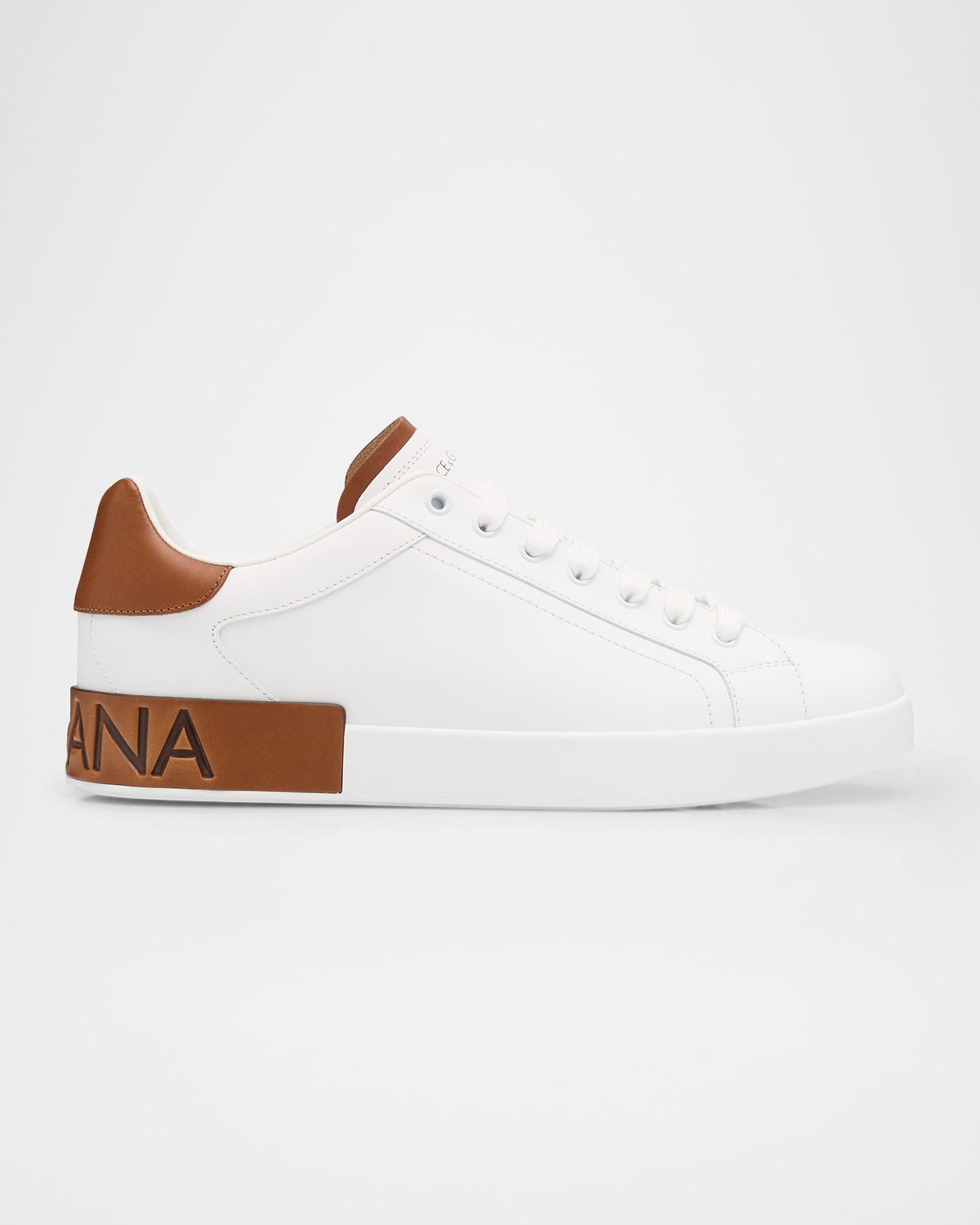 Dolce & Gabbana Men 's Portofino Calfskin Low-Top Sneakers