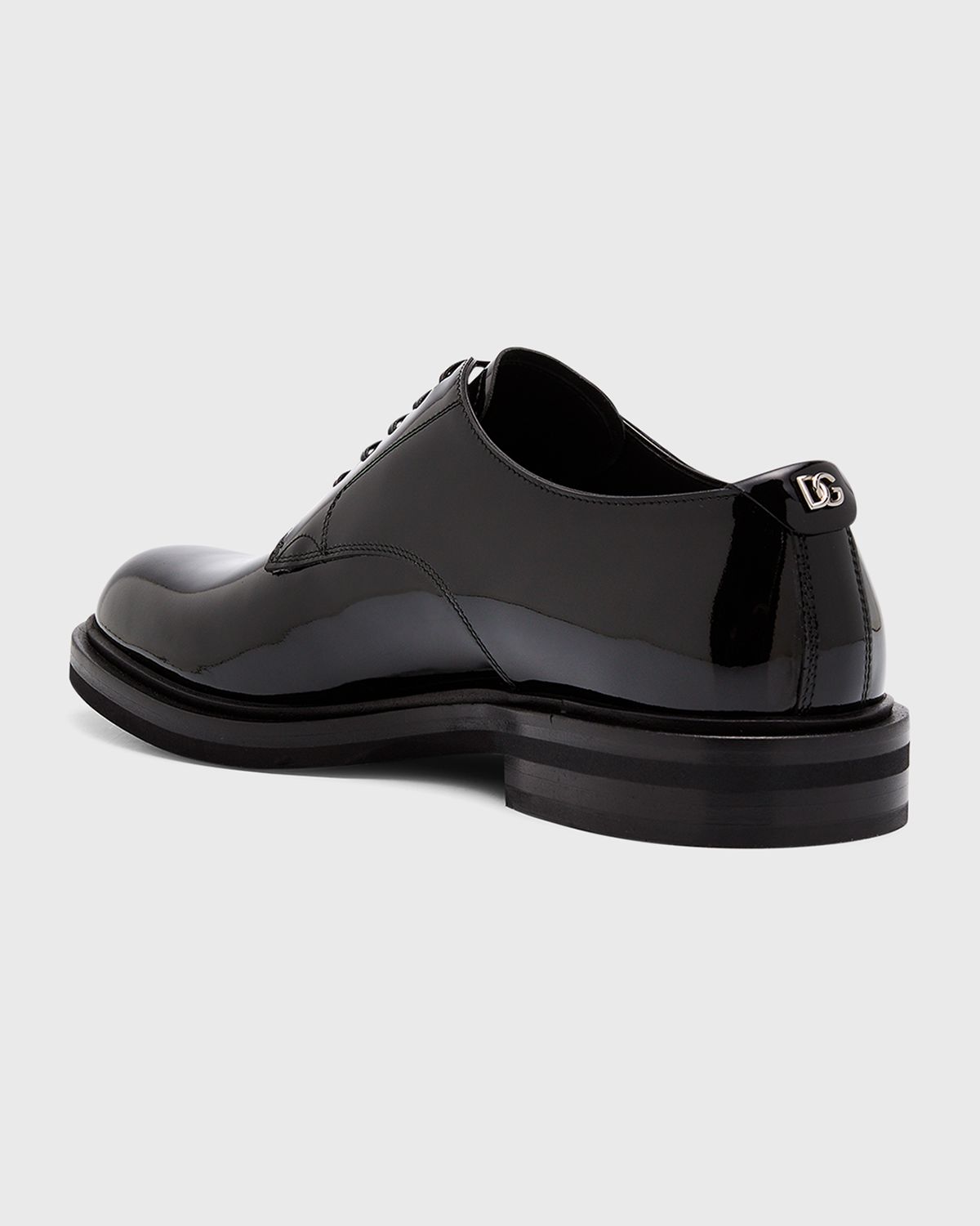 Dolce & Gabbana Men 's Patent Leather Derby Shoes